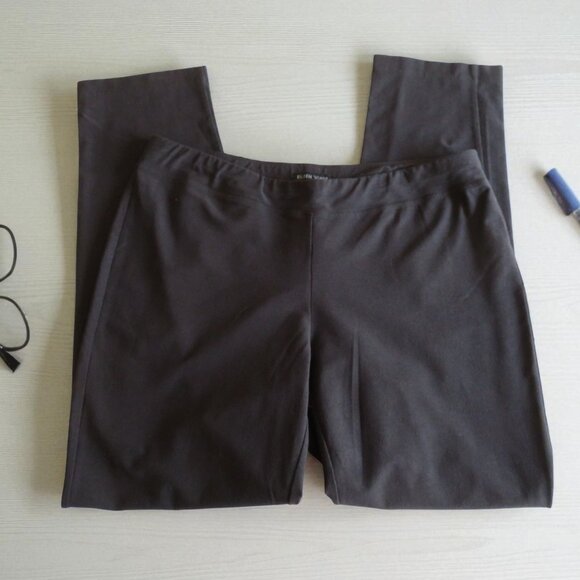Eileen Fisher Stretch Crepe Pants - Dark Gray - Size Medium - Pre-owned (GC) - Picture 3 of 7